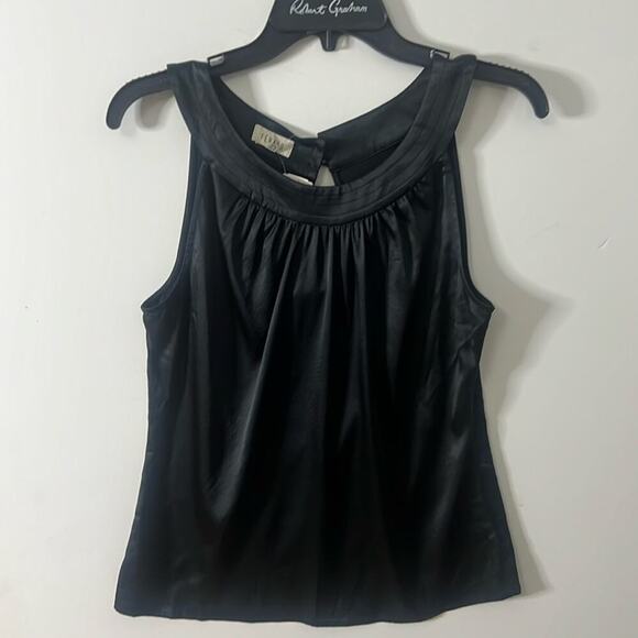 NWT LOUIS FERAUD BLACK SILK BLEND TOP SIZE 40 US M - Picture 1 of 6